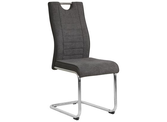 Schwingstuhl Jami - Chromfarben/Grau, KONVENTIONELL, Textil/Metall (44/97.5/55cm) Schwingstuhl Jami - Chromfarben/Grau, KONVENTIONELL, Textil/Metall (44/97.5/55cm)