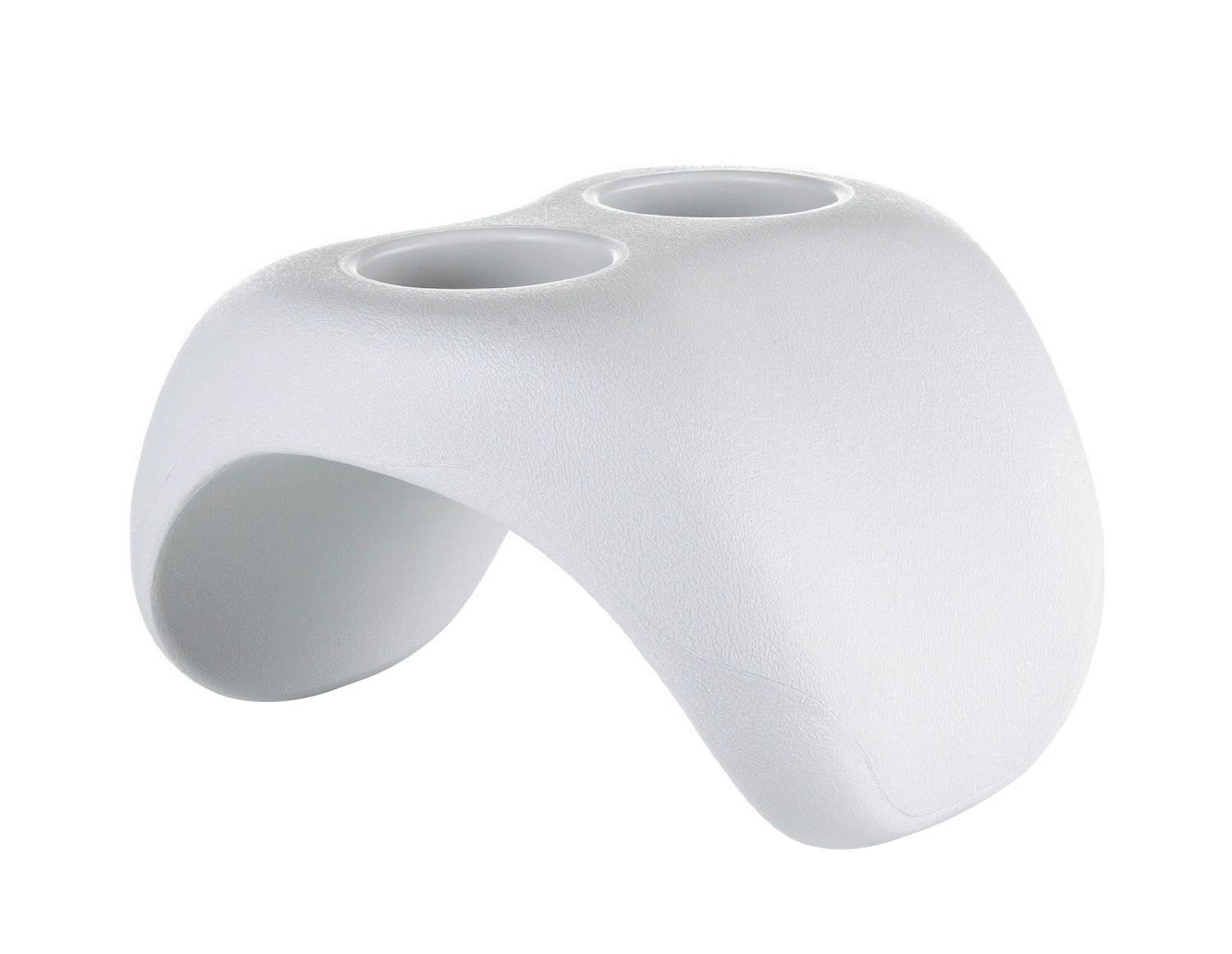 Whirlpool-Spa-Set Kopfstützen & Getränkehalter - Weiß, Basics, Kunststoff (29/29/26cm)