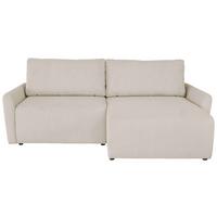 Ecksofa mit Schlaffunktion & Bettkasten Josh Beige Cord - Beige, Trend, Textil (229/146cm)