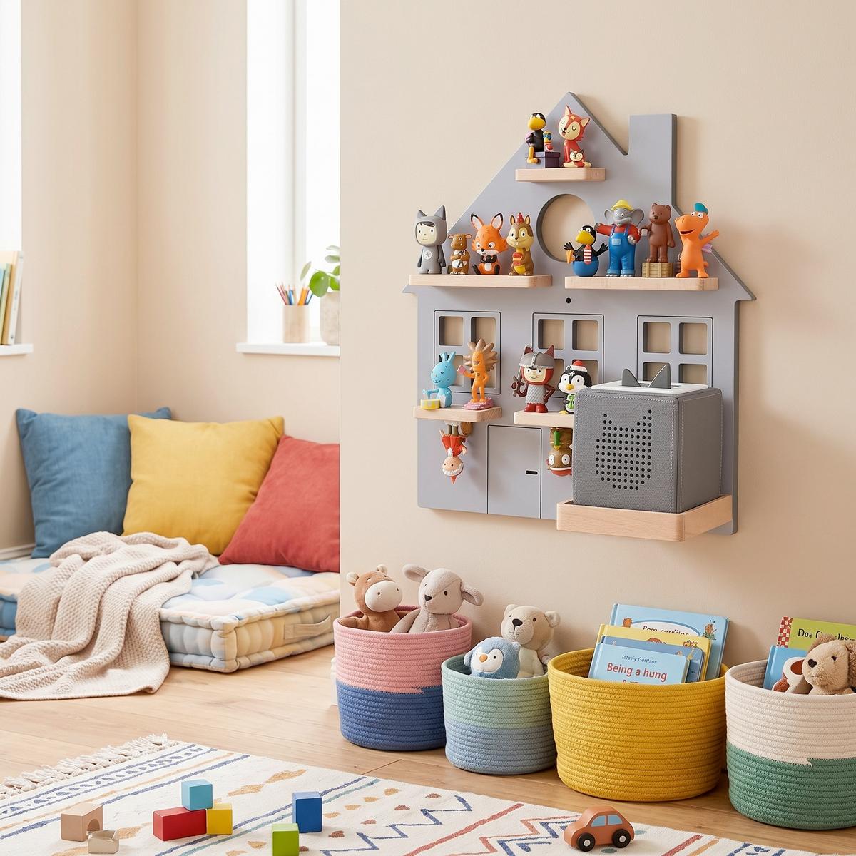 Kinderregal Boarti Grau B: 42 cm - Grau, MODERN, Holzwerkstoff (42/44/19cm) - Livetastic