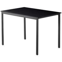 Étkezőasztal Paul 110 - fekete, Konventionell, faalapú anyag/fém (110/76/70cm)