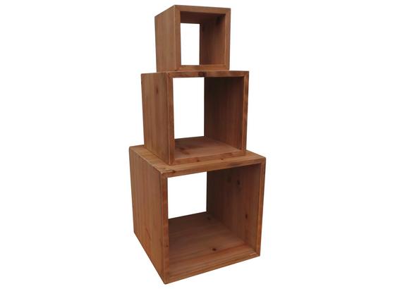 Wandregal Echtholz Natur 3er Set - Naturfarben, MODERN, Holz (40/40/40cm) Wandregal Echtholz Natur 3er Set - Naturfarben, MODERN, Holz (40/40/40cm)