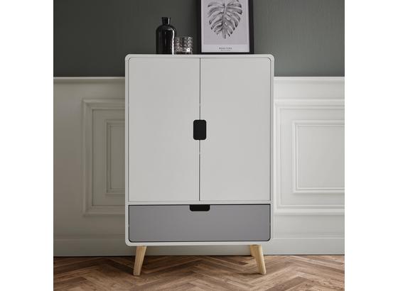 Komoda Daniela - sivá/biela, Moderný, drevo (70/105/38cm) - Modern Living Komoda Daniela - sivá/biela, Moderný, drevo (70/105/38cm) - Modern Living