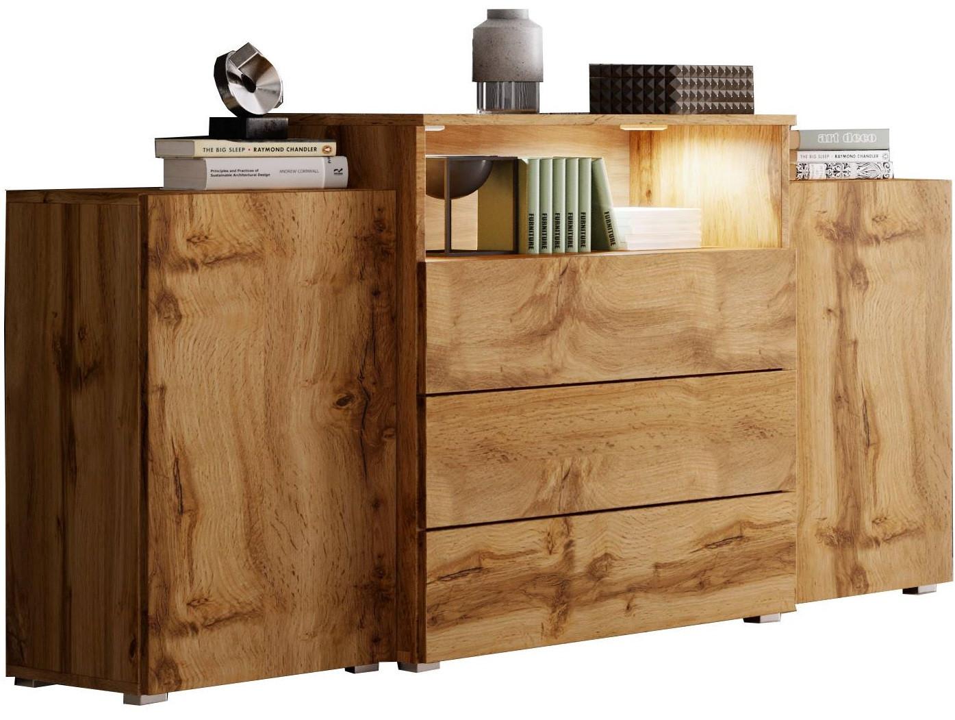 Sideboard 150cm Urbaniii, Eiche Wotan