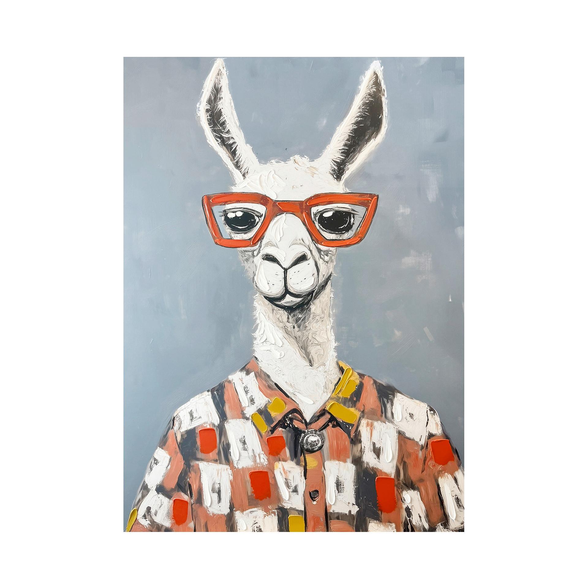 OBRAZ NA PLÁTNE GERARD - viacfarebná, Basics, drevo/textil (70/100cm)