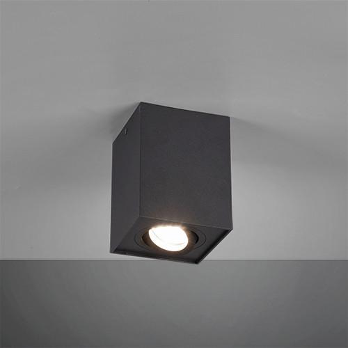 Aufbauleuchte Biscuit Eckig B: 9,6 Cm Schwarz Max. 35 W - Basics (9,6/12,5/9,6cm) - Trio Leuchten