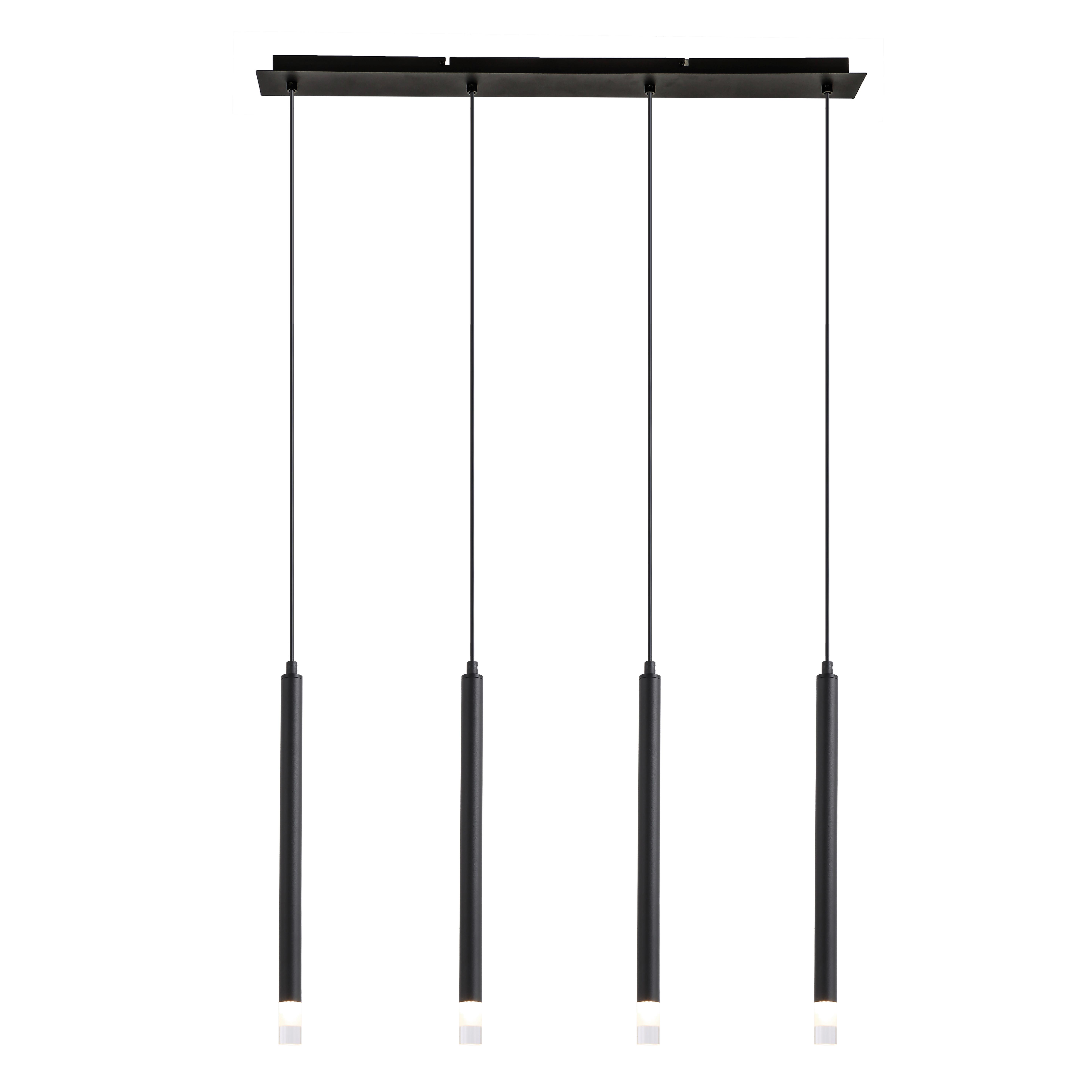 ZÁVĚSNÉ SVÍTIDLO SIMPL - černá/čiré, Moderní, kov/plast (76/8/120cm) - Mömax