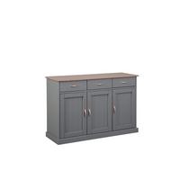 Komoda LUZERNA - hnedá/medená, Konventionell, kov/drevo (131/86/45cm) - MID.YOU
