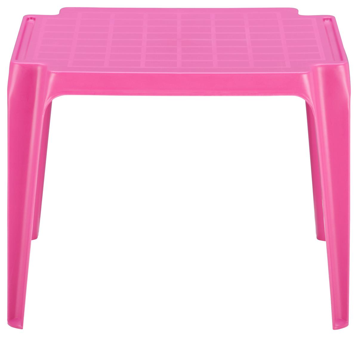 Kindertisch Tavolo Baby Pink Kunststoff Wetterfest - Pink, MODERN, Kunststoff (55/50/44cm) - BUNINO
