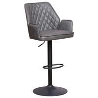Barhocker Donny - Taupe/Anthrazit, KONVENTIONELL, Textil/Metall (42/114/52cm) - MID.YOU