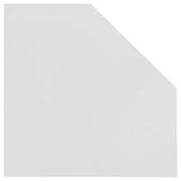 Eckverbindungsplatte B 65cm Serie 200, Weiß - Weiß, Basics, Holzwerkstoff (65/2,2/65cm) - MID.YOU