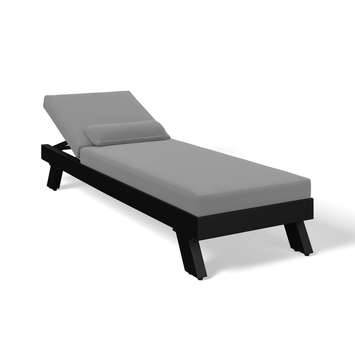 Relaxační lehátko SUSA šedá - šedá, Moderní, kov/textil (200/64/40cm) - Bessagi Garden
