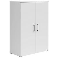 Komoda MULTISTAURAUM - bílá/černá, Moderní, kompozitní dřevo/plast (80/115/40cm)
