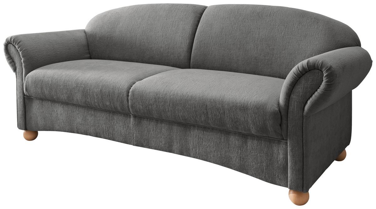 2,5-sitzer Torello Graubraun B: 198cm - Wildeiche/Graubraun, KONVENTIONELL, Textil (198/84/80cm) - Livetastic