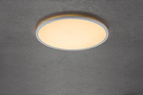 Deckenleuchte Oja Weiß D: 42,4 cm - Weiß, KONVENTIONELL, Kunststoff (42,4/2,3cm) - Nordlux