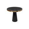 Beistelltisch Art Deco Schwarz/Goldfarben - Goldfarben/Schwarz, Trend, Metall (51/51/47cm) - Kayoom