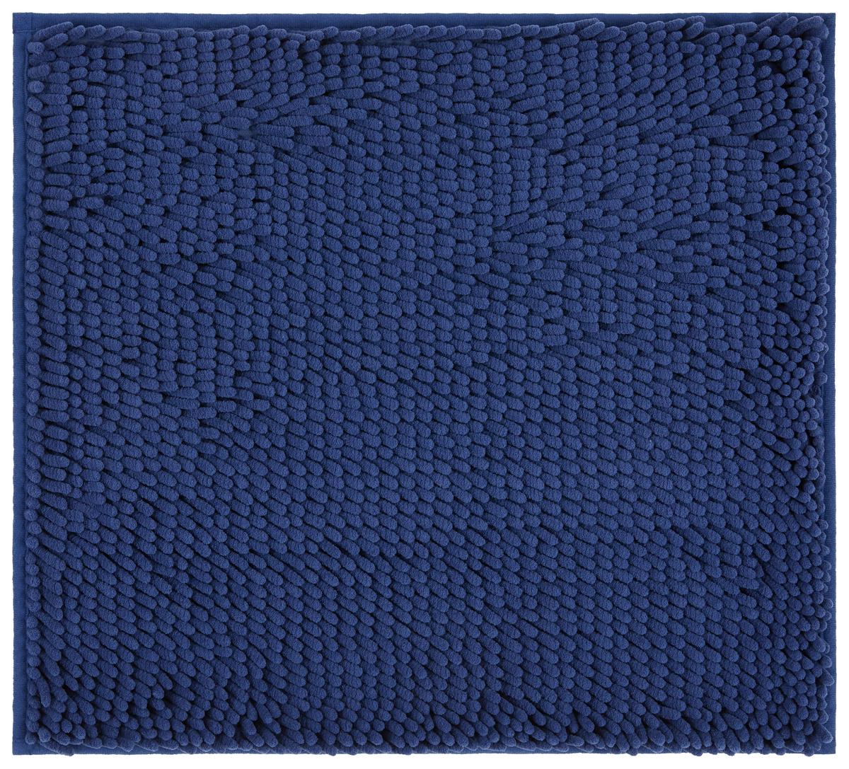 Wc-vorleger Liliane - Blau, KONVENTIONELL, Kunststoff (45/50cm) - Ondega