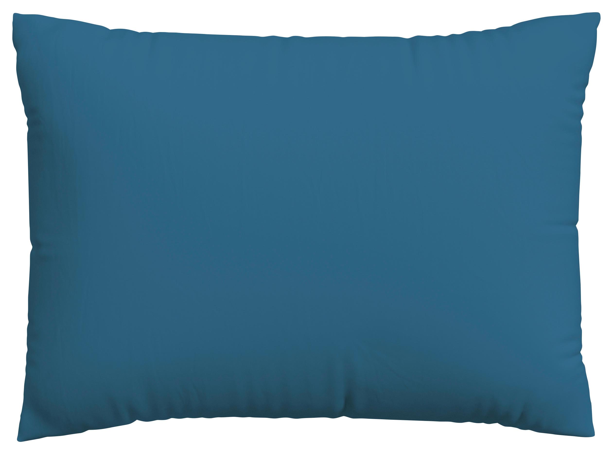 KOPFPOLSTERBEZUG WOVEN SATIN - Blau, Basics, Textil (60/80cm) - Schlafgut