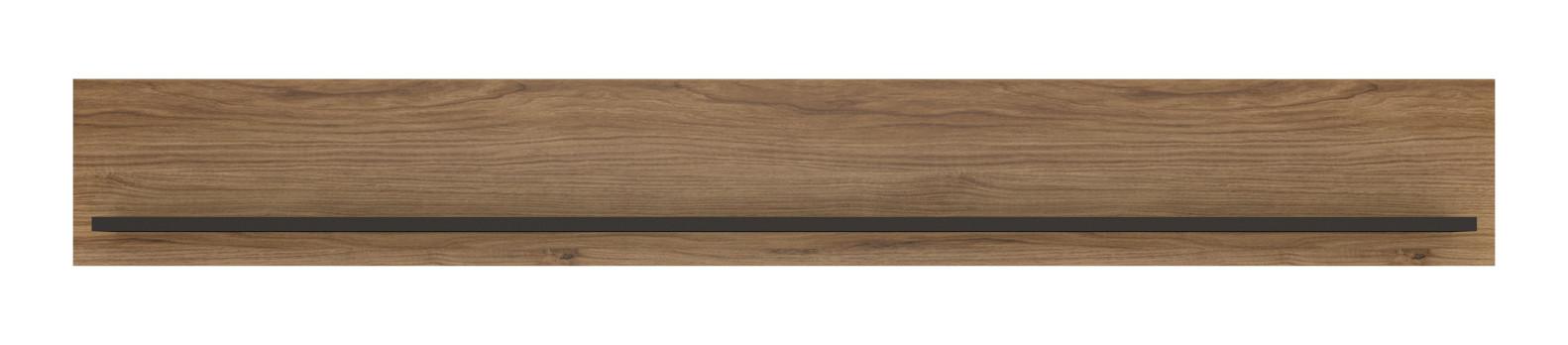 Wandpaneel Brolo Catania Eiche/perlschwarz B: - Eichefarben/Schwarz, MODERN, Holzwerkstoff (167/22/20,7cm)