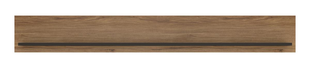 Wandpaneel Brolo Catania Eiche/Perlschwarz B: - Eichefarben/Schwarz, MODERN, Holzwerkstoff (167/22/20,7cm)