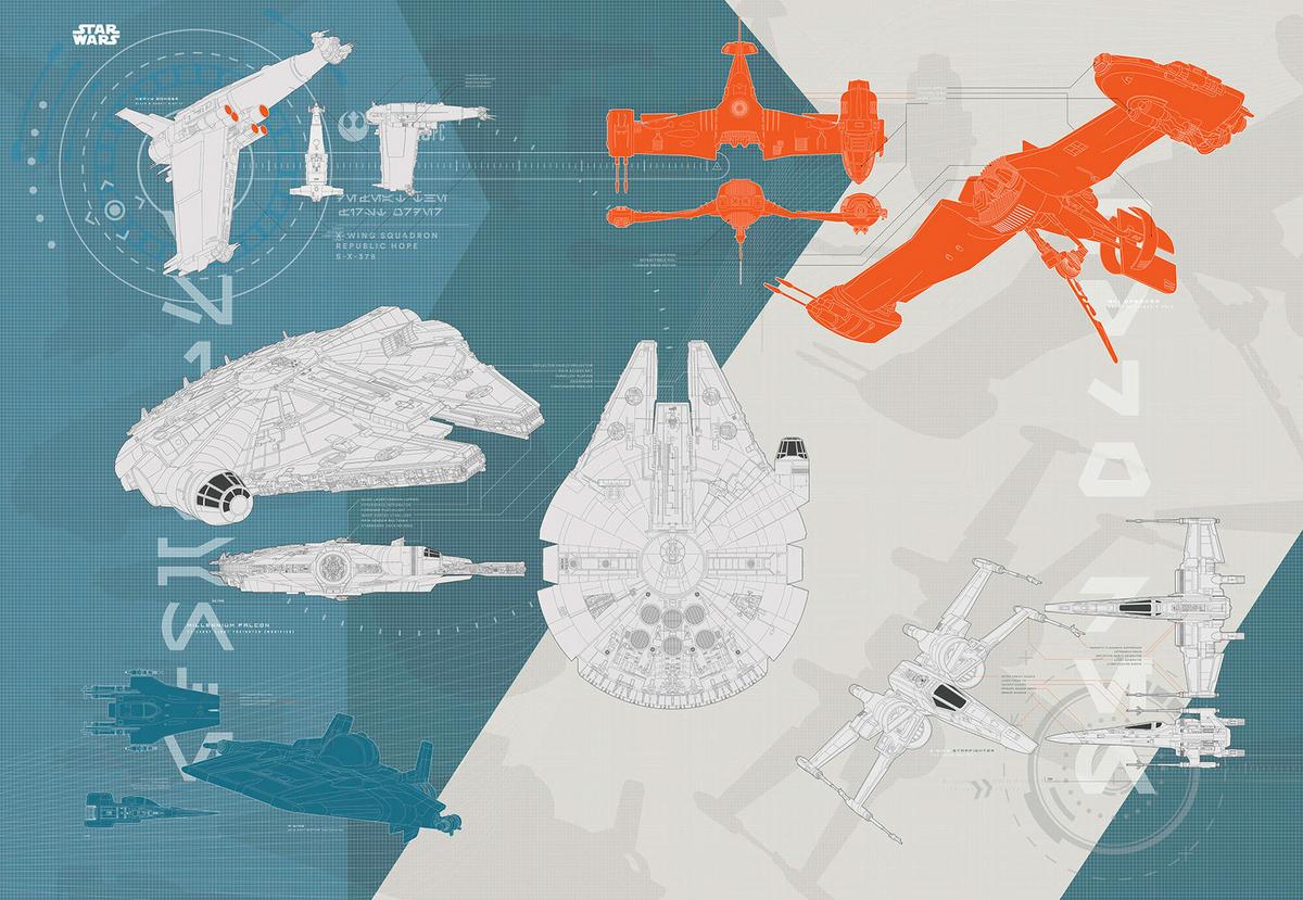 Fototapete Star Wars - Technical - Design, Papier (368/254cm)