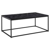 Konferenční stolek vzhled mramoru/kov š: 100cm - černá, Moderní, kov/kompozitní dřevo (100/60/40cm) - MID.YOU