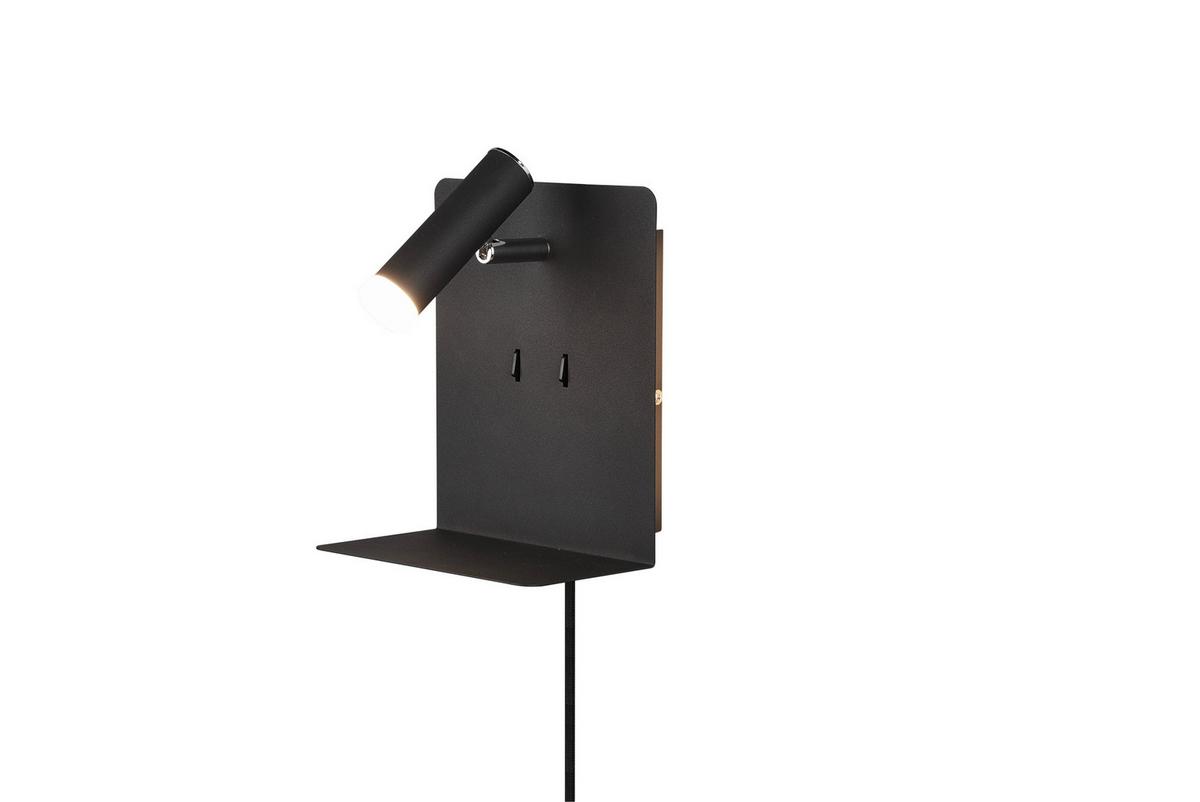 LED-Wandleuchte 222570232 Element - Schwarz, Basics, Metall (20/16/14cm) - Trio Leuchten