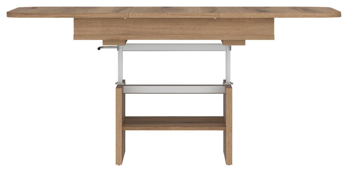 Couchtisch Cortado Eiche Dekor, B: 110-150cm - Eichefarben, MODERN, Holzwerkstoff (110-150/56-72/65cm) - Modern Living