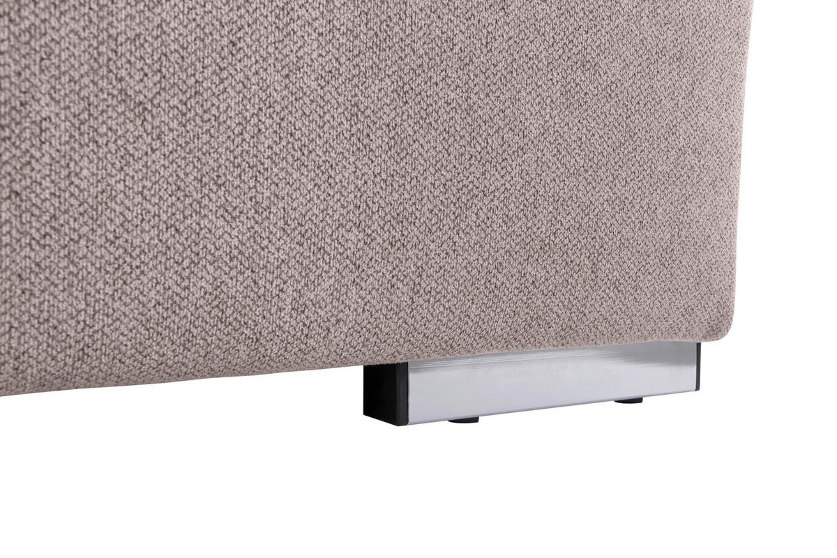 Wohnlandschaft Ramzes Taupe U: 215x328x173 cm - Taupe/Grau, Design, Textil (215/328/173cm) - MID.YOU