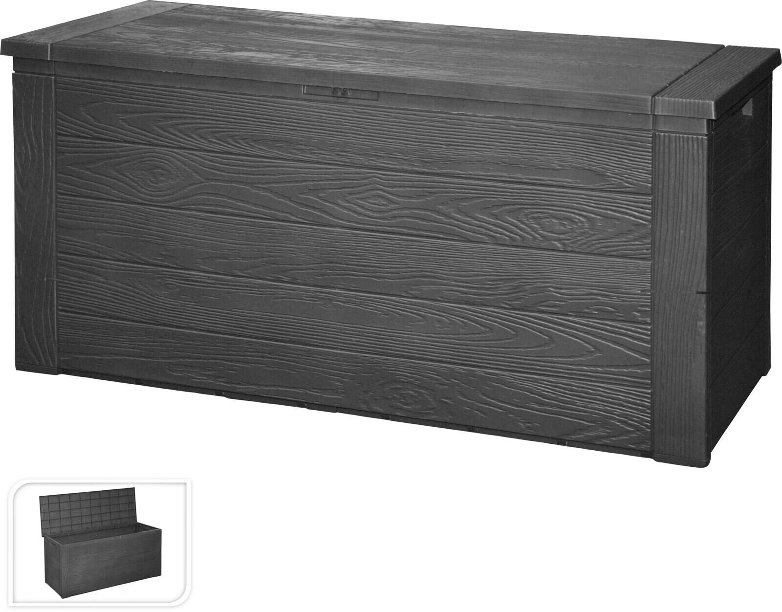 Kissenbox Y54400980 - Anthrazit, Basics, Kunststoff (120/45/57cm)