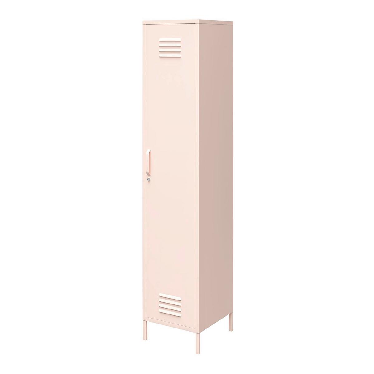 Garderobenschrank Mission District Rosa B: 38 cm - Rosa, Design, Metall (38/185/40cm) - MID.YOU
