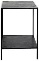 Beistelltisch MIRA aus Dekor mit Metallgestell in Schwarz