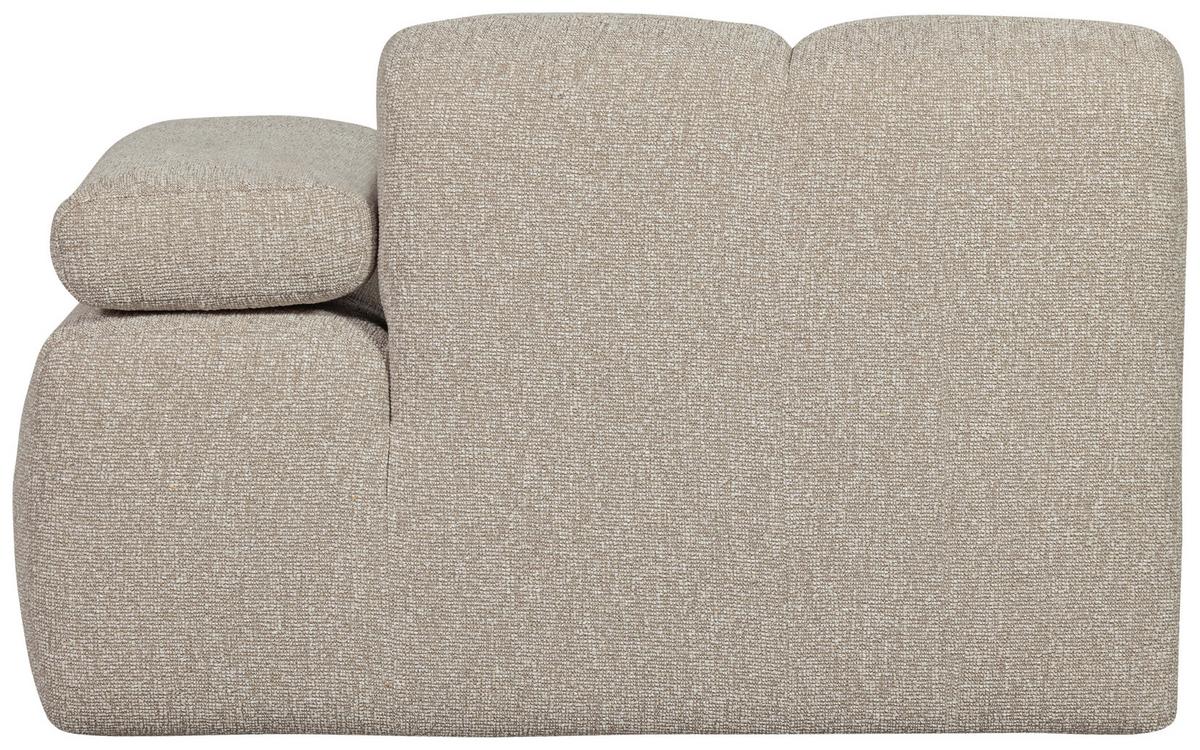 Sofaelement Mojo Beige B: 124cm - Beige/Schwarz, Design, Textil (124/74/97cm) - Livetastic