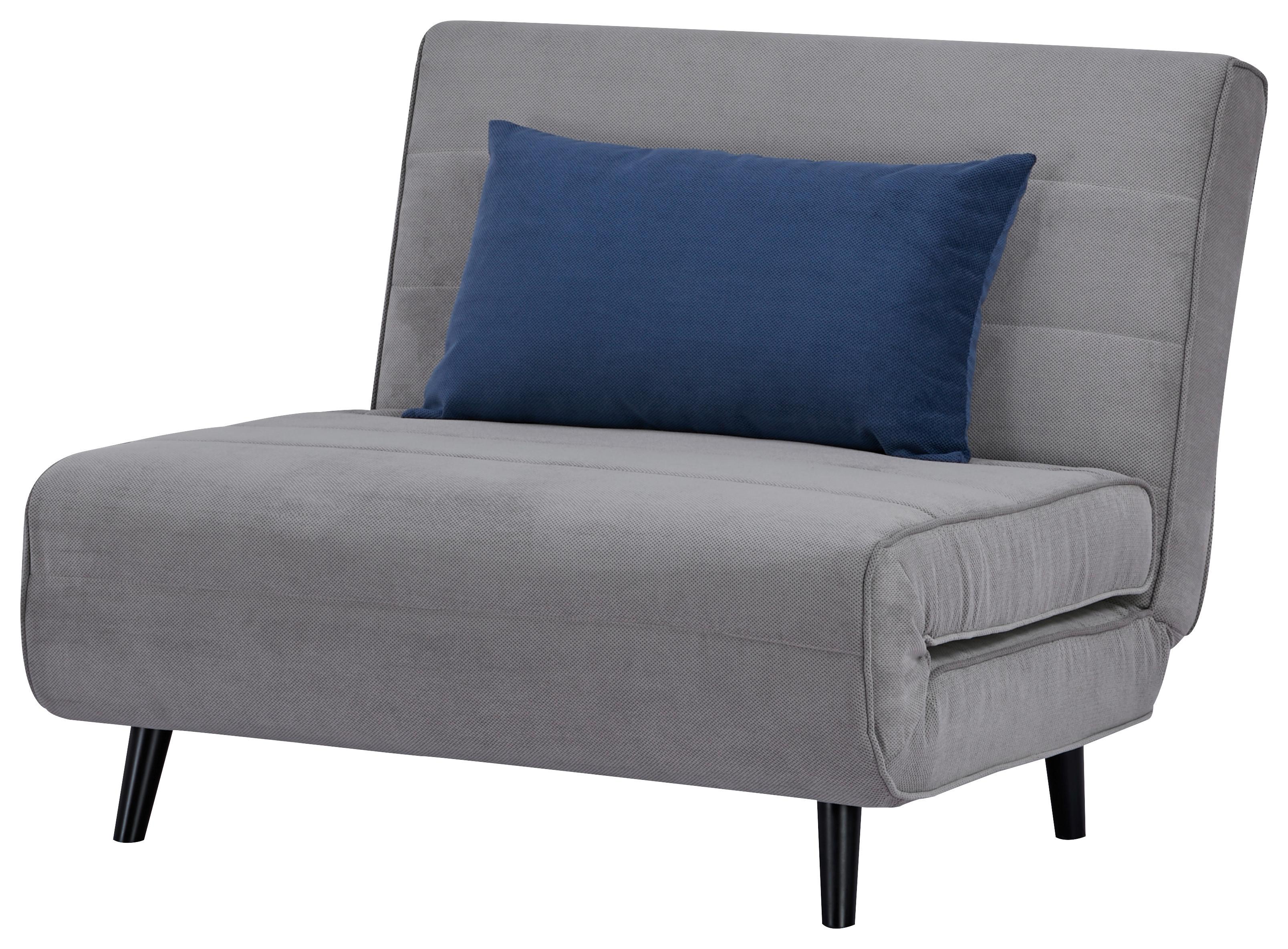 Schlafsessel Sven - Schwarz/Grau, MODERN, Holz/Textil (101/81/90cm)