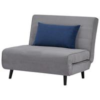 Rozkladacie kreslo SVEN 100, sivá / modrá - čierna/sivá, Modern, drevo/textil (101/81/90cm)