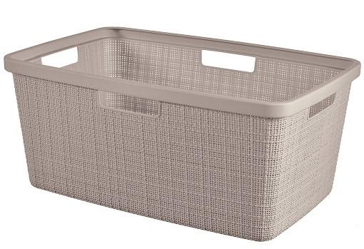 Ruháskosár Jute - cappuccino, Basics, műanyag (59,4/25/39,4cm) - Curver