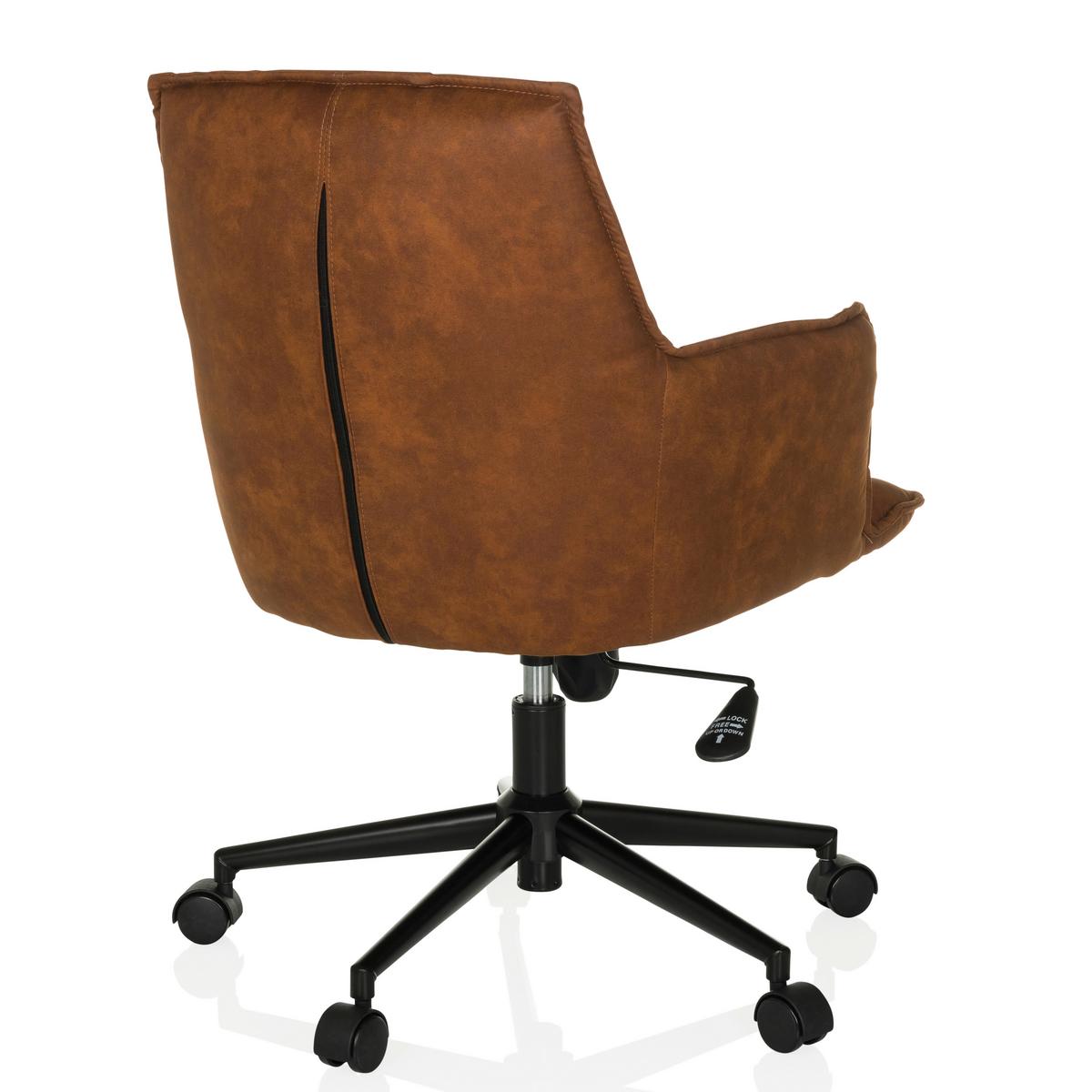 DREHSTUHL Braun B: 54 cm - Schwarz/Braun, MODERN, Kunststoff/Textil (54/85/70cm) - MID.YOU
