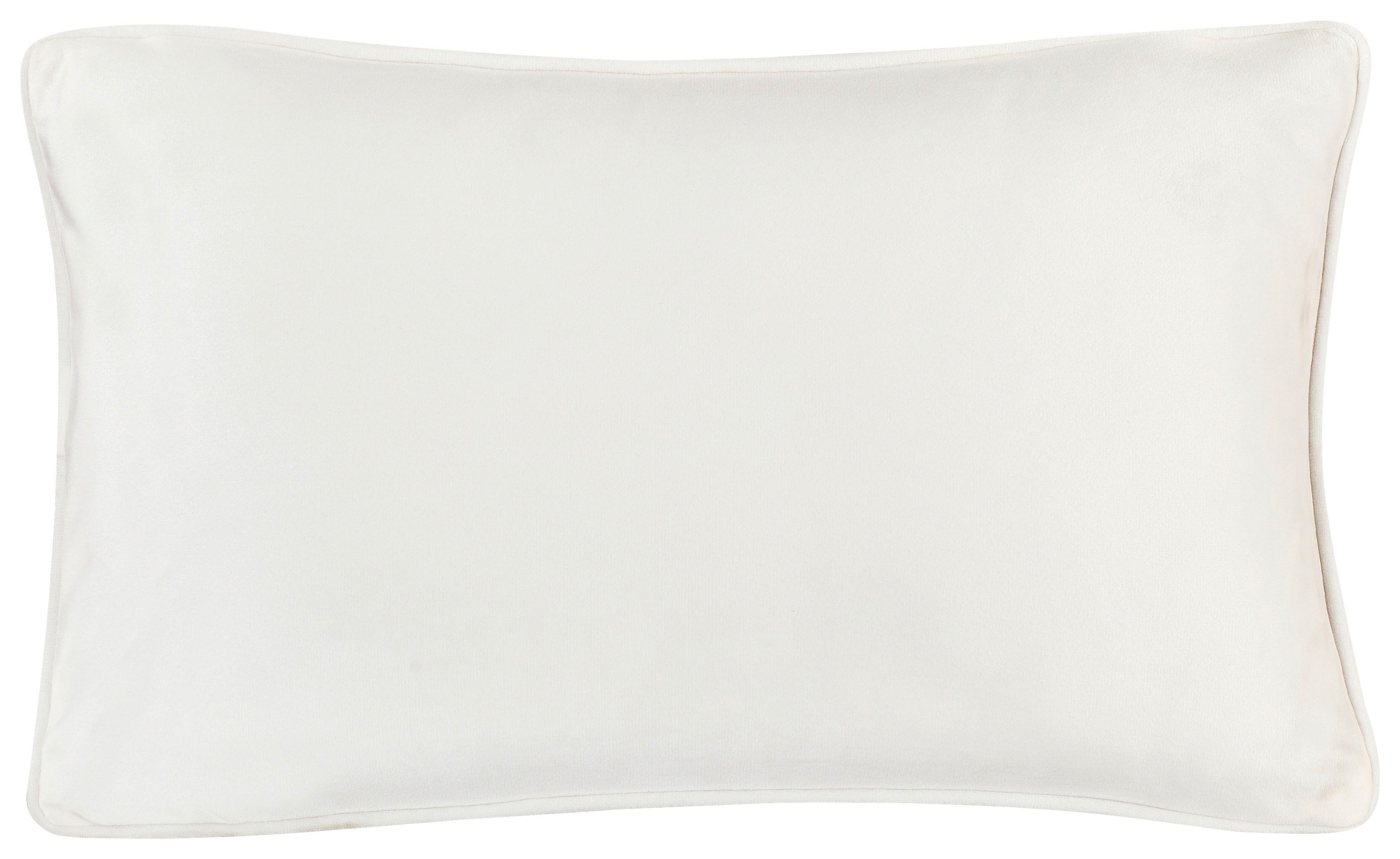 Zierkissen Romy 30x50 cm Polyester Ecru Mit  Zipp - Ecru, MODERN, Textil (30/50cm) - Luca Bessoni