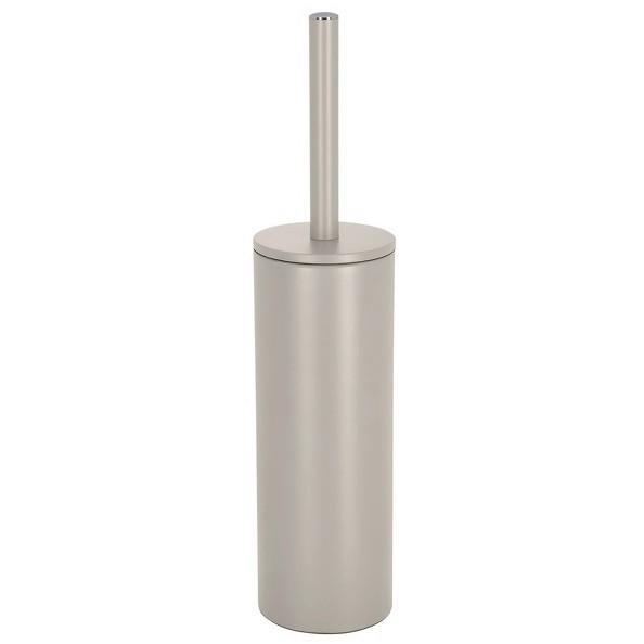 WC-Bürstengarnitur Akira stehend Metall - Taupe, Basics, Metall (9,5/40cm)
