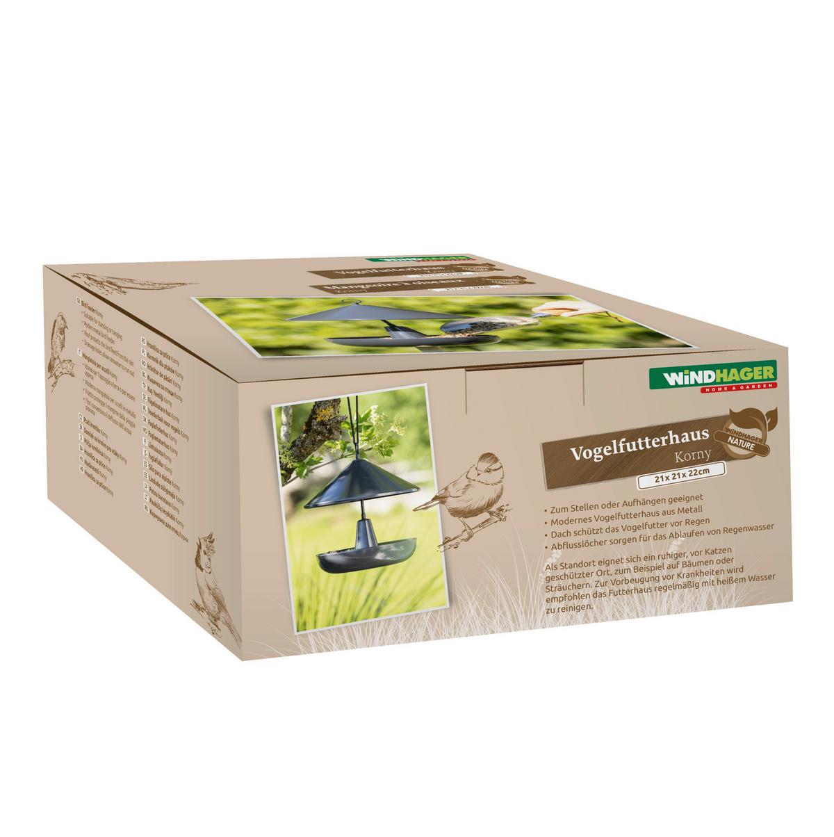 Erdspieß Für Futterständer Bxhxt: 21,5x21,5x10,5 Cm - Schwarz, Basics, Metall (21.5/21.5/10.5cm) - Windhager