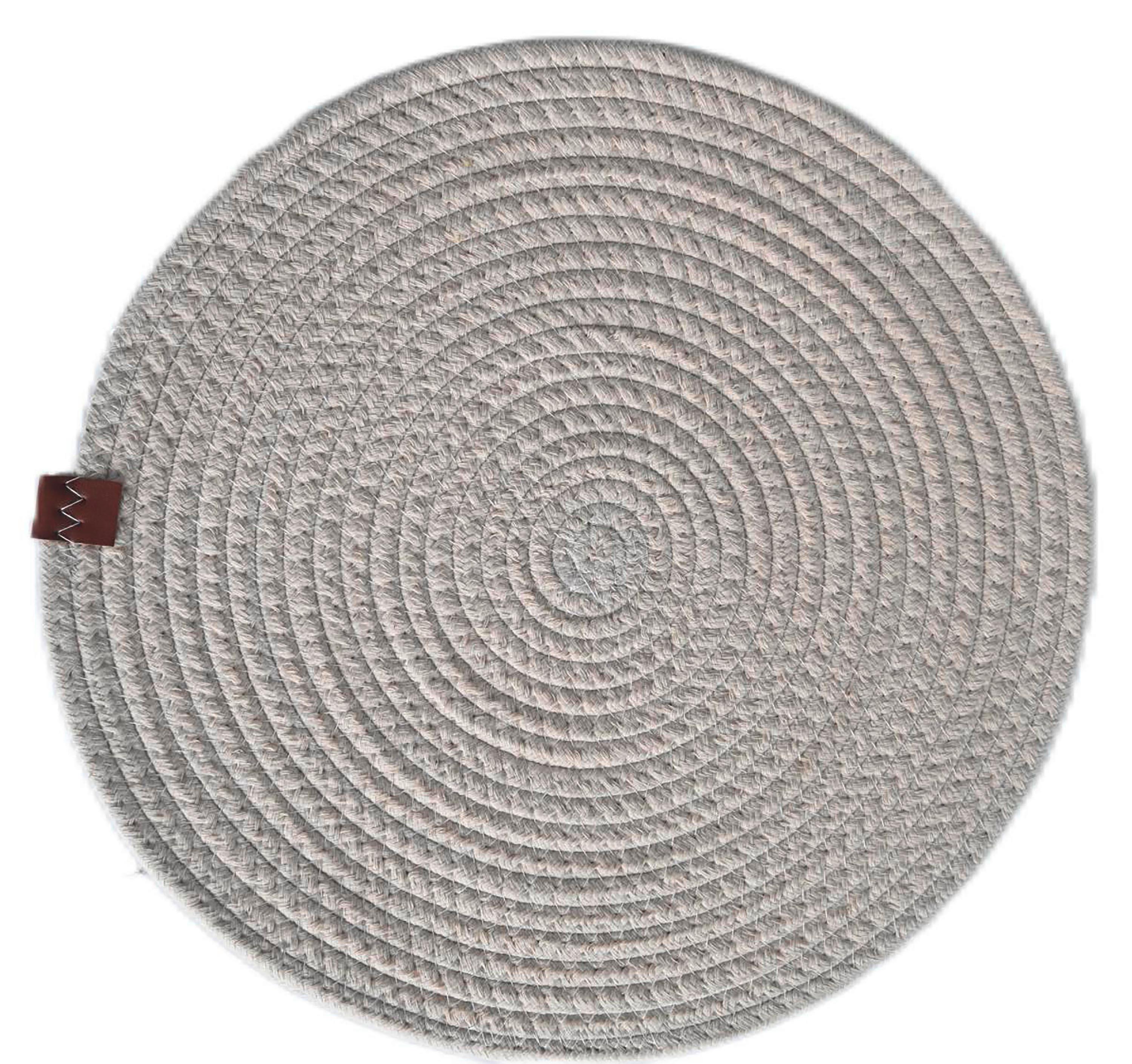Tischset Alina - Creme, KONVENTIONELL, Leder/Textil (35cm) - James Wood