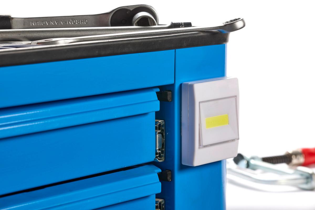 LED-Wandlicht LED-Wandlicht mit Schalter Cob - Weiß, Basics, Kunststoff (8/9/2cm)