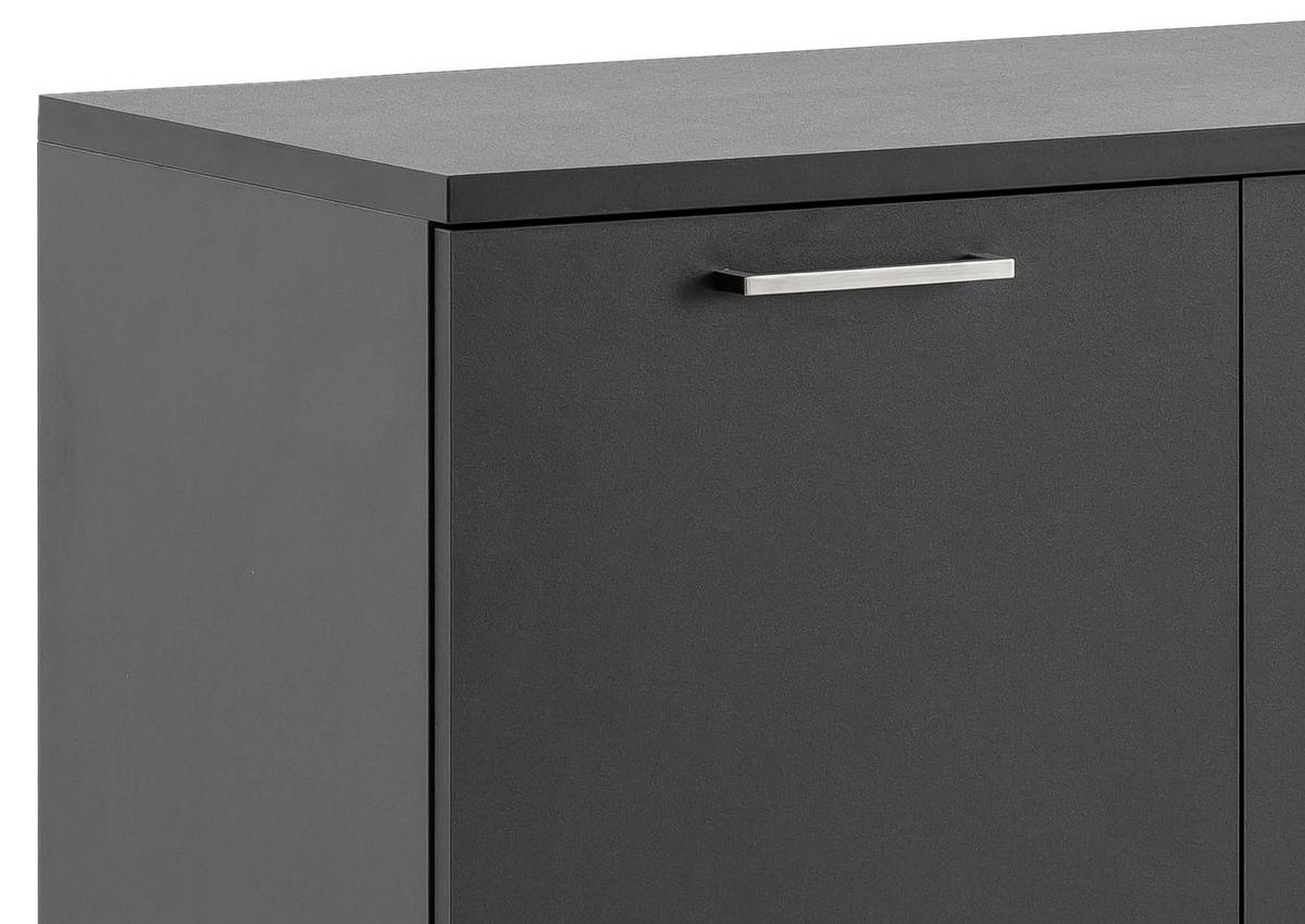 Aktenschrank Serie Anthrazit B: 80,2 cm - Anthrazit, KONVENTIONELL, Holzwerkstoff (80,2/84,2/41cm) - MID.YOU
