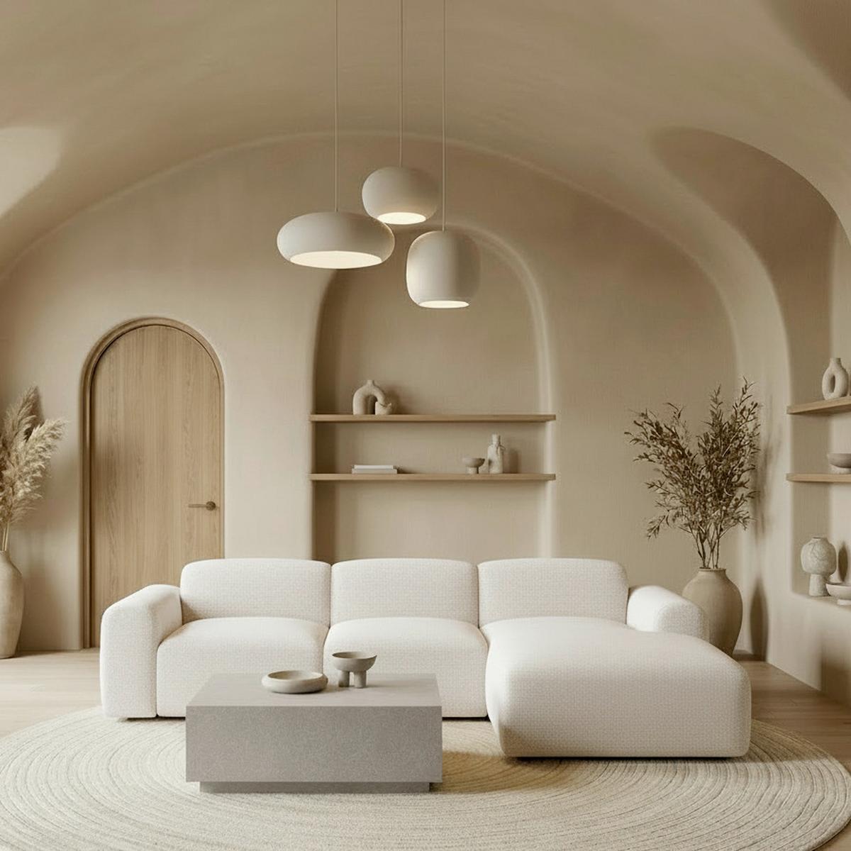 Rohová sedačka MARLO, oboustranná, krémová žinylka - černá/krémová, Moderní, dřevo/textil (263/162cm) - Bessagi Home