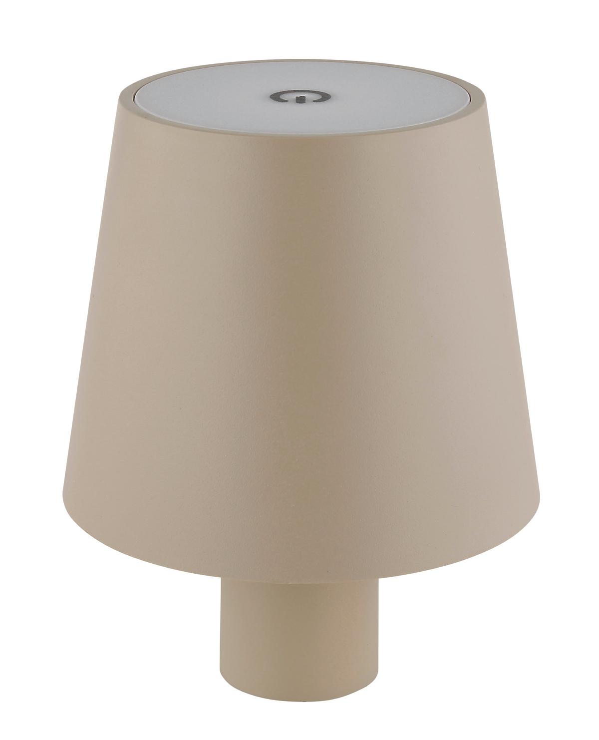 Akku-Tischleuchte 58438ss für Flaschenhals 3cm - Sandfarben, Trend, Kunststoff/Metall (10,6/13cm) - Globo