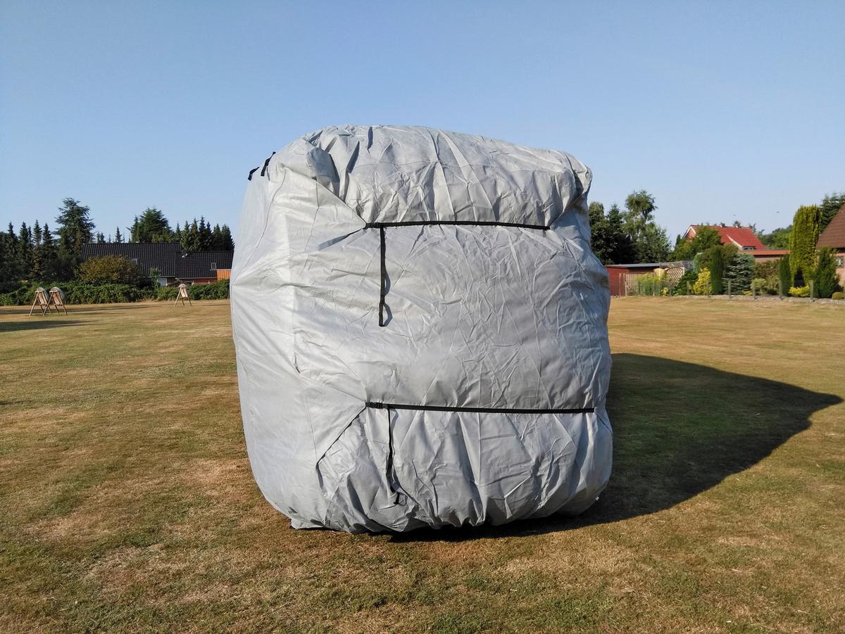 Schutzplane Abdeckplane Für Wohnmobil Gr. S Grau - Grau, Basics, Kunststoff (235/275/610cm)