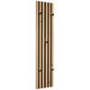 Garderobenpaneel Alvorakustik Eichefarben B: 23,5 Cm - Eichefarben/Schwarz, Trend, Holzwerkstoff (23,5/100/8,3cm)
