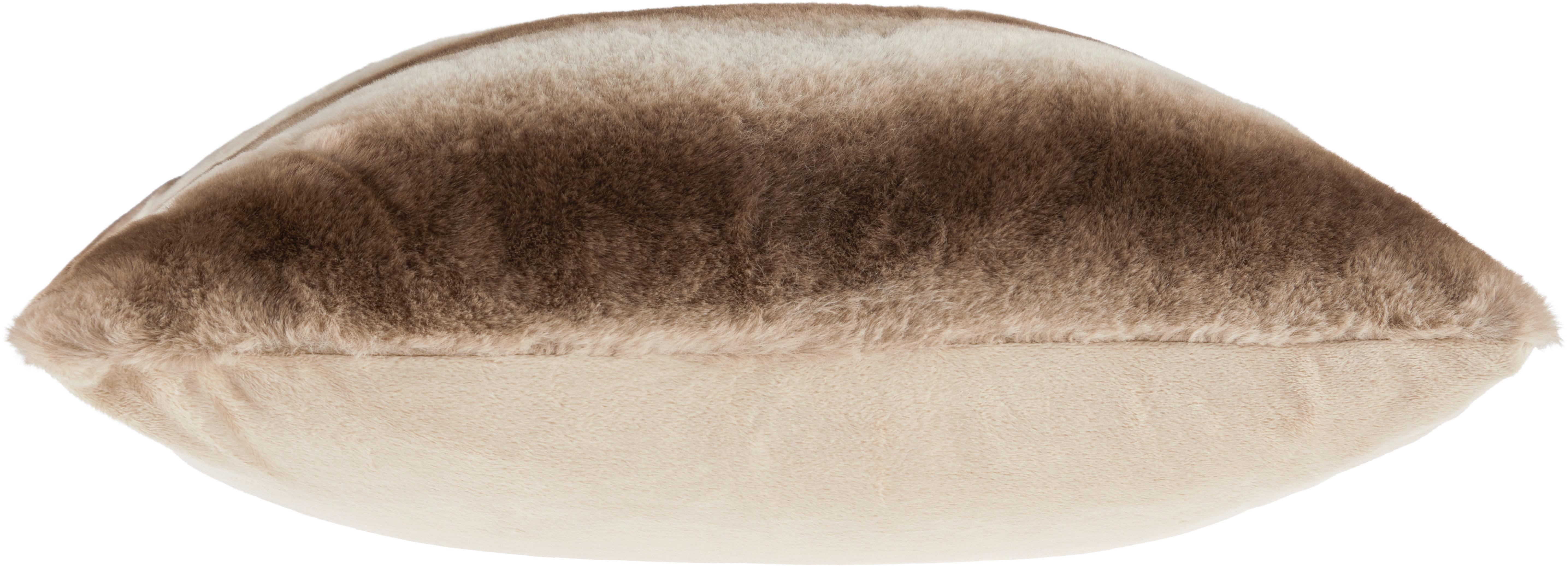 Fellkissen Trondheim - Beige/Braun, ROMANTIK / LANDHAUS, Textil (45/45cm) - James Wood