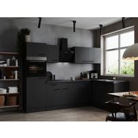 Eckküche Oliver Dunkelgrau S: 280x172cm - Dunkelgrau/Grau, Design, Holzwerkstoff (280/172cm) - Respekta