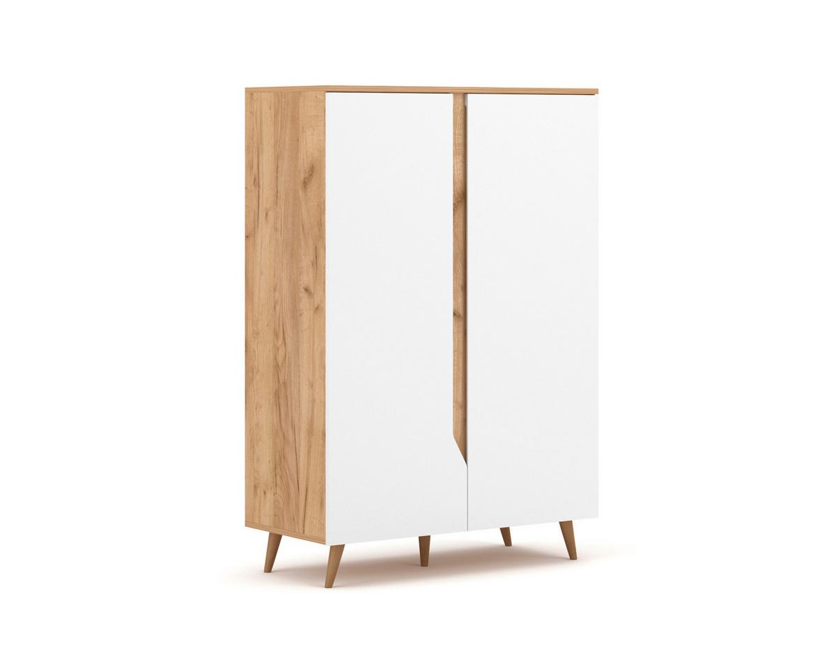 Sideboard Kommode 2d Tue - Eichefarben/Eiche Wotan, Design, Holzwerkstoff (90/132/42cm) - Livetastic